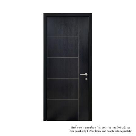 ประตูห้องน้ำ UPVC ไม่เจาะลูกบิด MT IUP-002 70x200 ซม. สี BLACK ASH_2