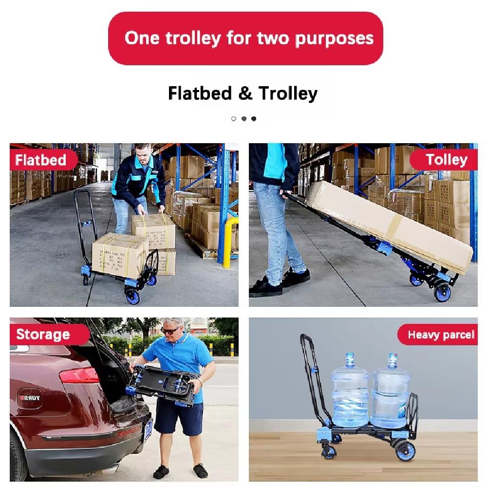 รถเข็น 2 IN 1 MATALL PRO FW-90TP สีน้ำเงิน-ดำ