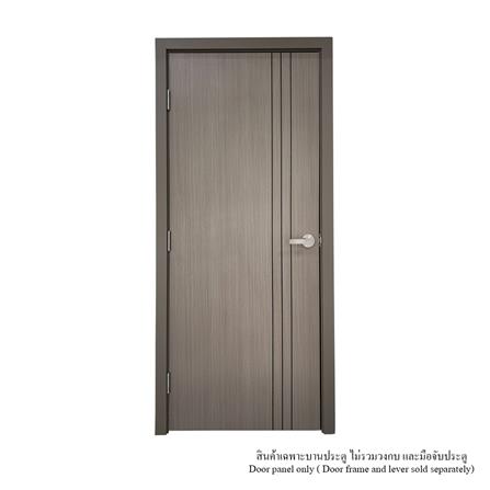 ประตูห้องน้ำ UPVC ไม่เจาะลูกบิด MT IUP-004 70x200 ซม. สี BROWN OAK_2