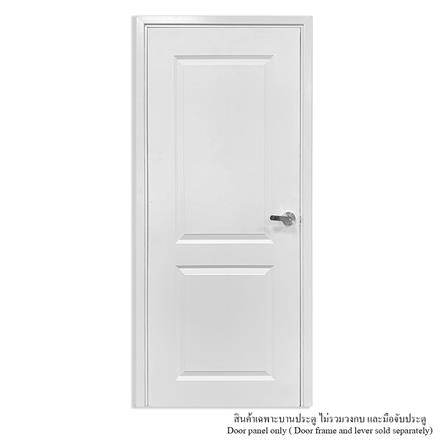 ประตูภายใน UPVC ไม่เจาะลูกบิด MT CL-003 80x200 ซม. สีขาวลายไม้_2