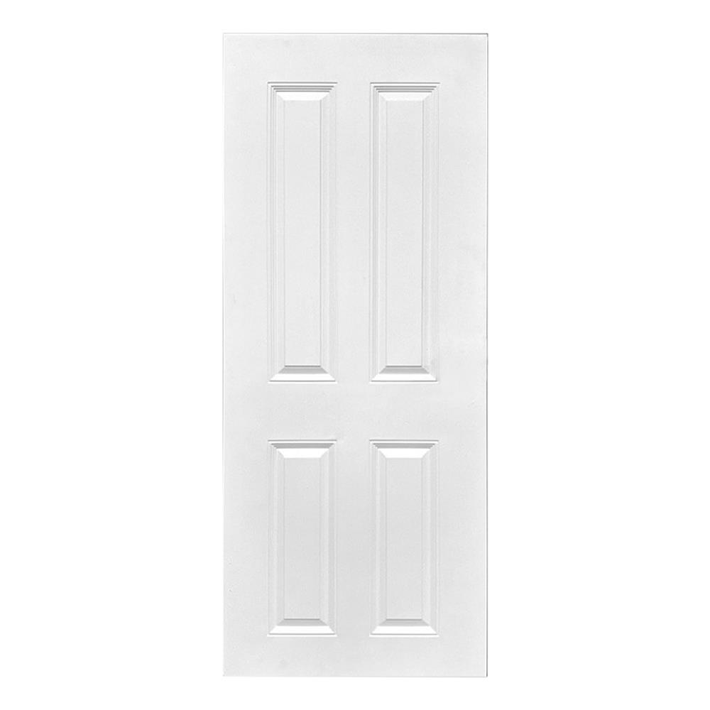 ประตูภายใน UPVC ไม่เจาะลูกบิด MT CL-001 80x200 ซม. สีขาวลายไม้