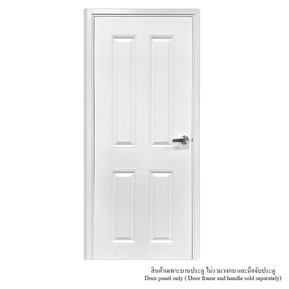 ประตูภายใน UPVC ไม่เจาะลูกบิด MT CL-001 80x200 ซม. สีขาวลายไม้