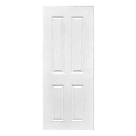 ประตูภายใน UPVC ไม่เจาะลูกบิด MT CL-001 80x200 ซม. สีขาวลายไม้_0