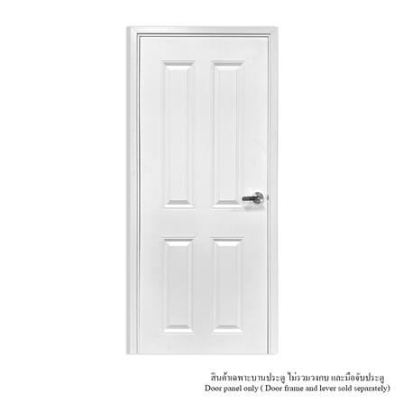 ประตูห้องน้ำ UPVC ไม่เจาะลูกบิด MT CL-001 70x200 ซม. สีขาวลายไม้_2