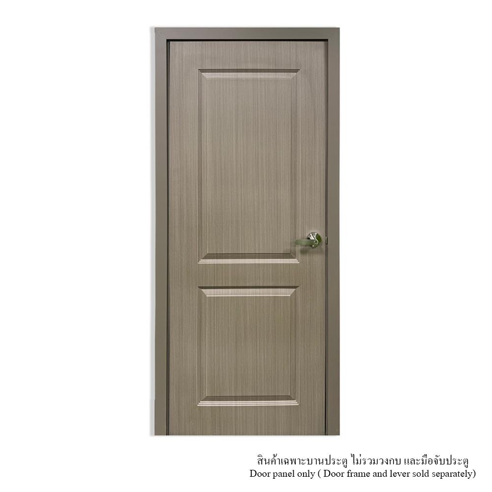 ประตูห้องน้ำ UPVC ไม่เจาะลูกบิด MT CL-003 70x200 ซม. สี BROWN OAK