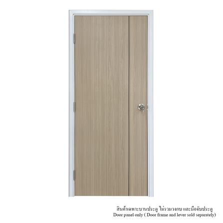 ประตูห้องน้ำ UPVC ไม่เจาะลูกบิด MT IUP-003 70x200 ซม. สีบีช_2