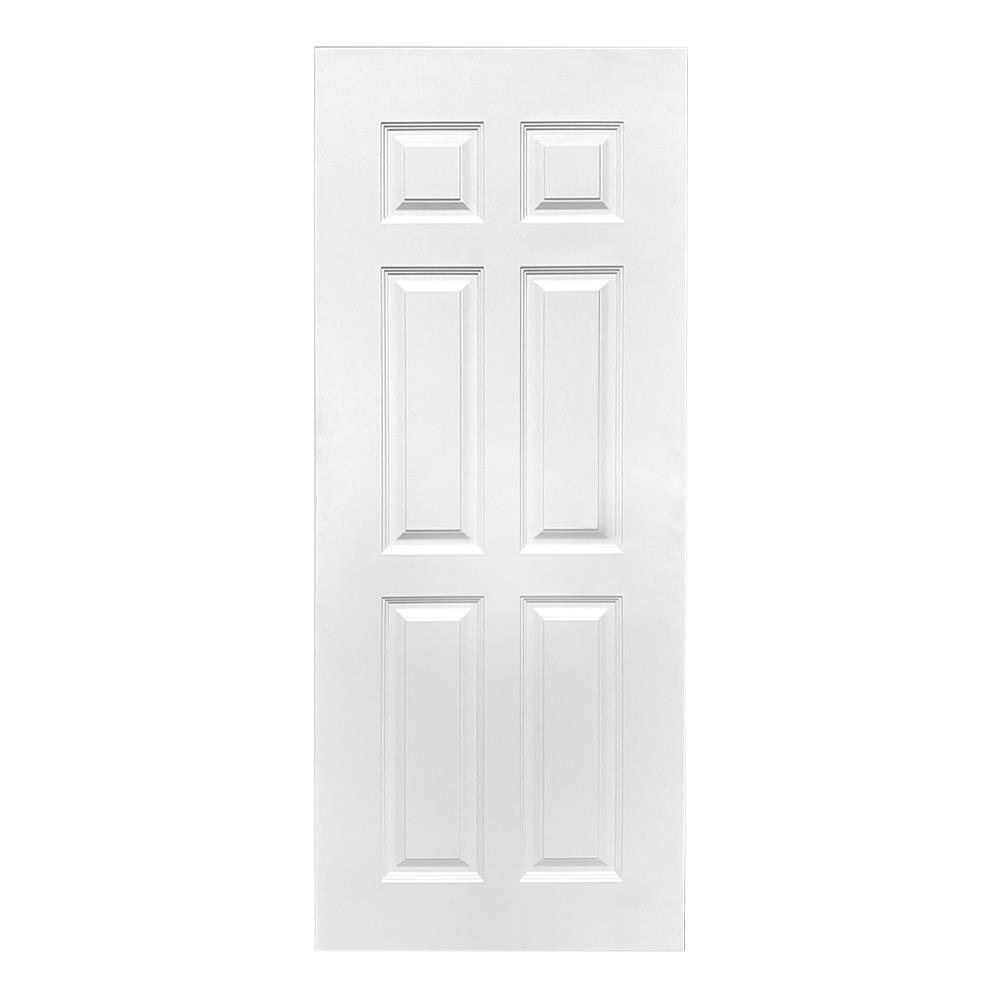 ประตูภายใน UPVC ไม่เจาะลูกบิด MT CL-002 80x200 ซม. สีขาวลายไม้