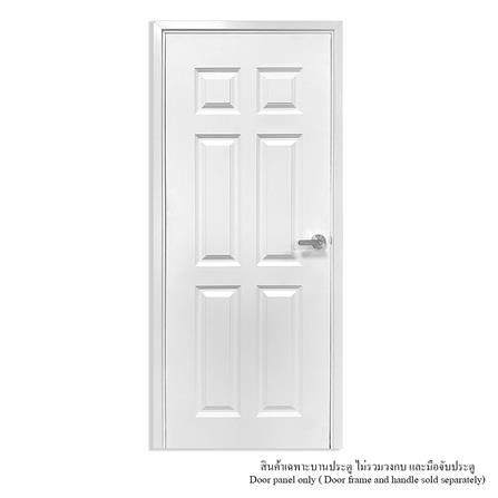 ประตูภายใน UPVC ไม่เจาะลูกบิด MT CL-002 80x200 ซม. สีขาวลายไม้_2