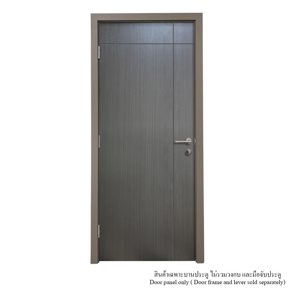 ประตูภายใน UPVC ไม่เจาะลูกบิด MT IUP-005D 80x200 ซม. สี DARK OAK