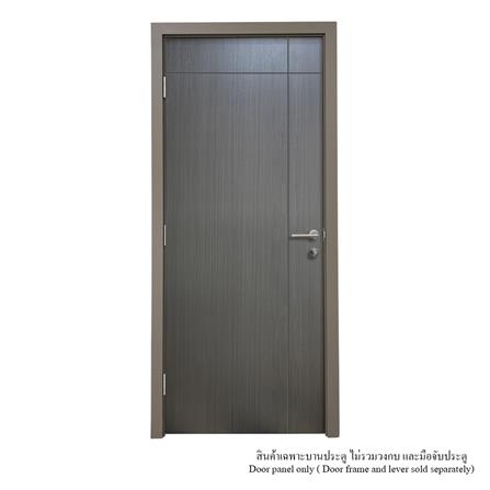 ประตูภายใน UPVC ไม่เจาะลูกบิด MT IUP-005D 80x200 ซม. สี DARK OAK_2