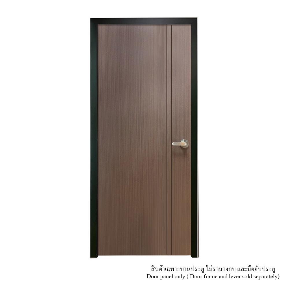 ประตูภายใน UPVC ไม่เจาะลูกบิด MT IUP-006 80x200 ซม. สี BURMA