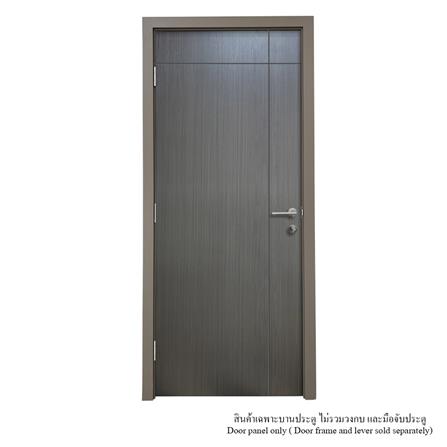 ประตูห้องน้ำ UPVC ไม่เจาะลูกบิด MT IUP-005D 70x200 ซม. สี DARK OAK_2
