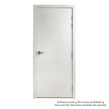 ประตูห้องน้ำ UPVC ไม่เจาะลูกบิด MT IUP-001 70x200 ซม. สีขาวเรียบ_2