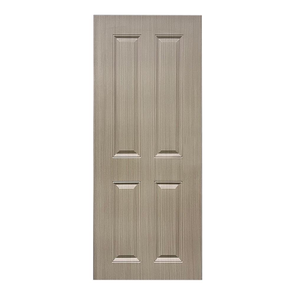 ประตูภายใน UPVC ไม่เจาะลูกบิด MT CL-001 80x200 ซม. สี BROWN OAK