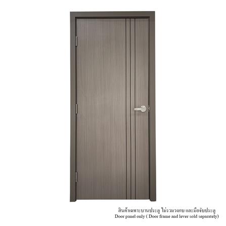 ประตูภายใน UPVC ไม่เจาะลูกบิด MT IUP-004 80x200 ซม. สี BROWN OAK_2