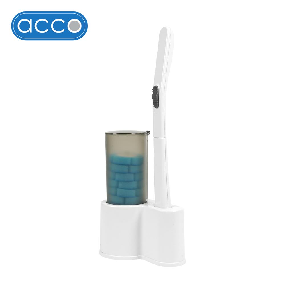 ชุดแปรงล้างสุขภัณฑ์พร้อมหัวแปรงฟองน้ำ ACCO NAMI สีขาว (แพ็ก 12 ชิ้น)_0