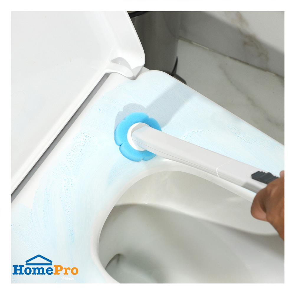 ชุดแปรงล้างสุขภัณฑ์พร้อมหัวแปรงฟองน้ำ ACCO NAMI สีขาว (แพ็ก 12 ชิ้น)