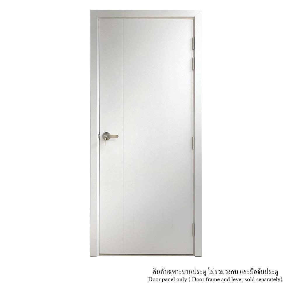 ประตูภายใน UPVC ไม่เจาะลูกบิด MT IUP-003 80x200 ซม. สีขาวลายไม้