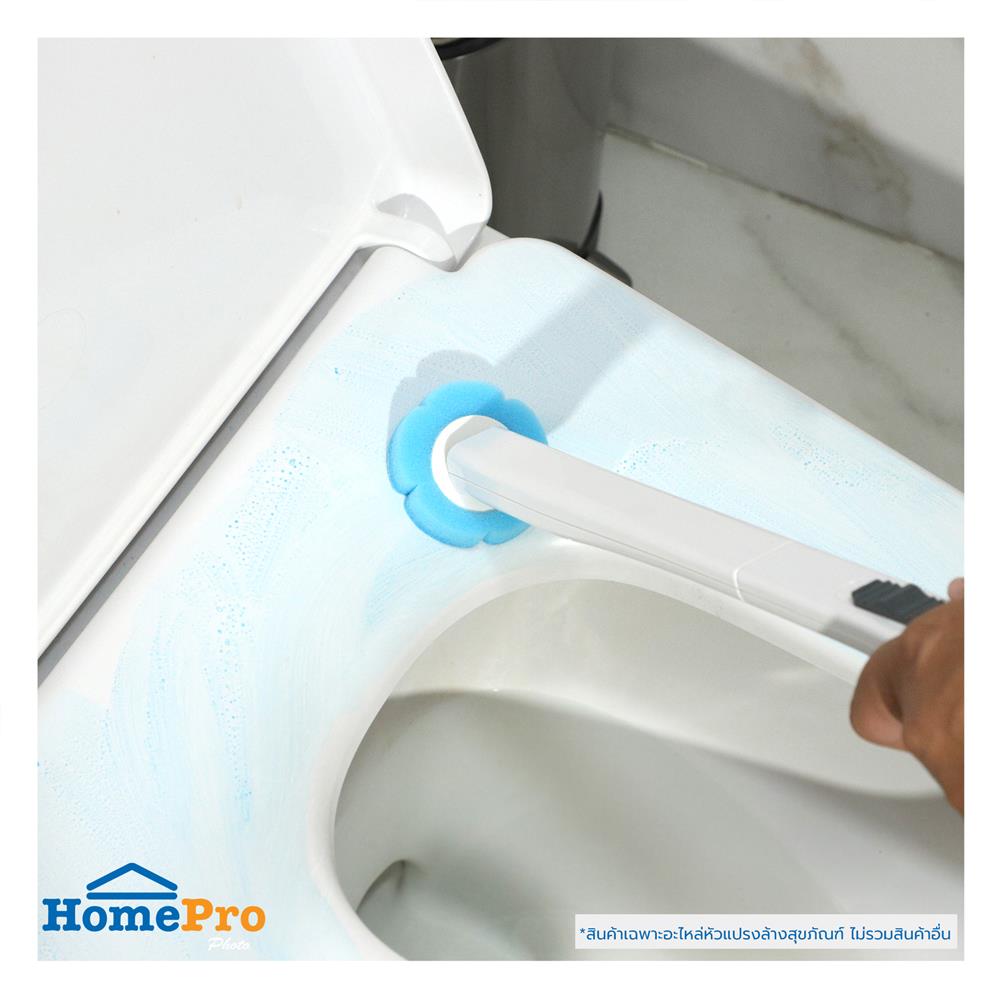 อะไหล่หัวแปรงล้างสุขภัณฑ์พร้อมน้ำยา 12 ชิ้น ACCO LAVISH สีฟ้า