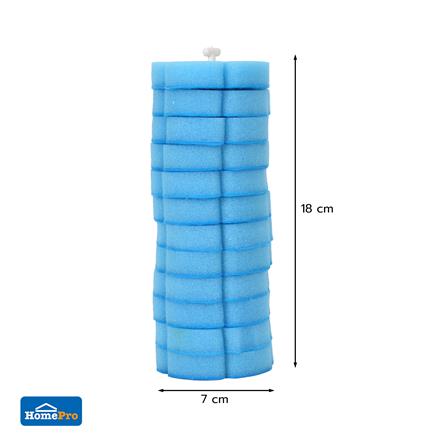 อะไหล่หัวแปรงล้างสุขภัณฑ์พร้อมน้ำยา 12 ชิ้น ACCO LAVISH สีฟ้า_5