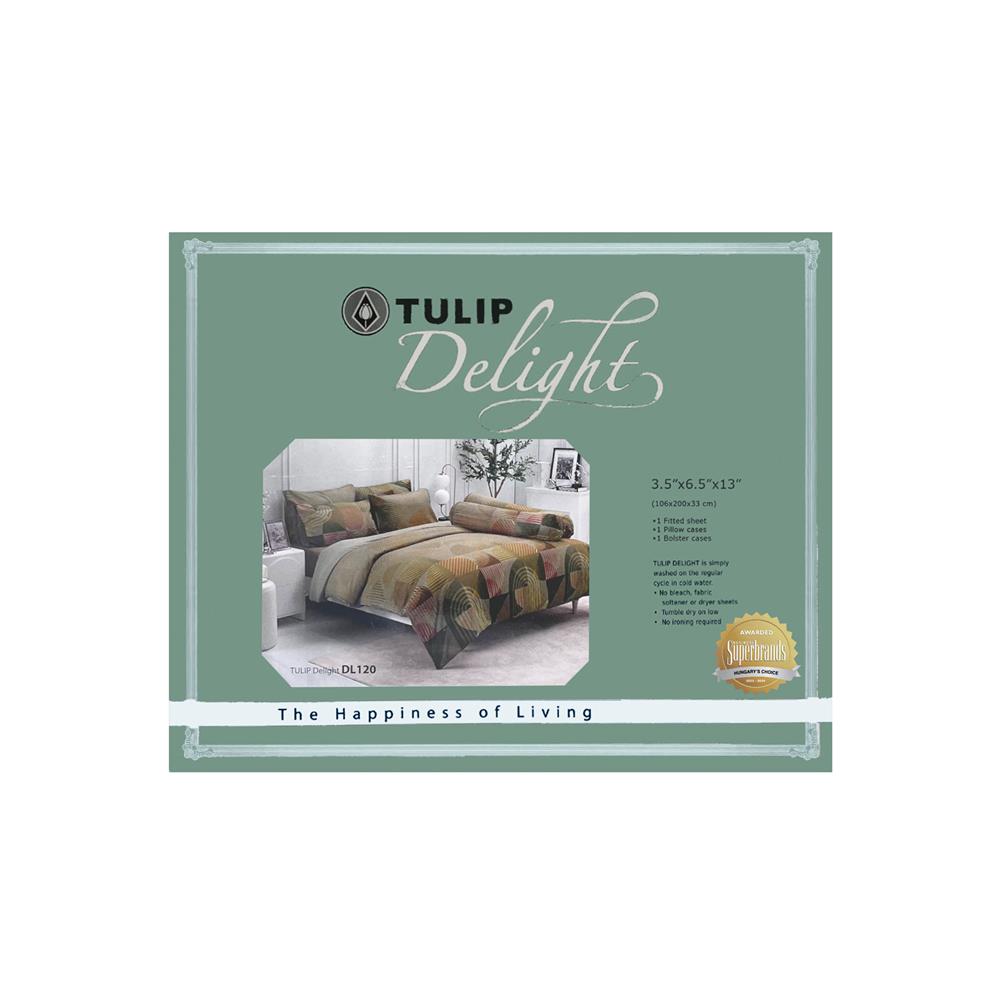 ชุดผ้าปูที่นอน 3.5 ฟุต 3 ชิ้น TULIP DELIGHT 60014-DL120