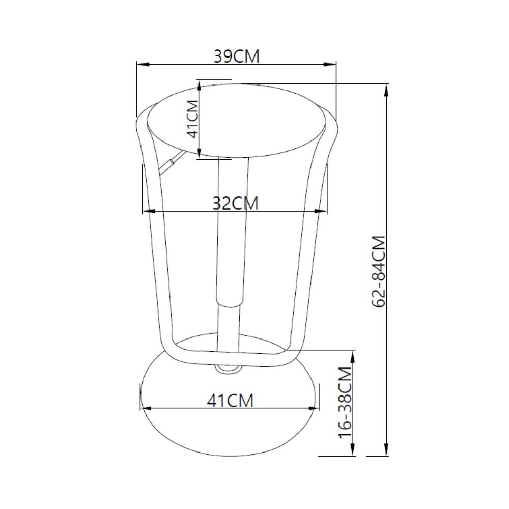 เก้าอี้บาร์ FURDINI WIND สีน้ำตาล