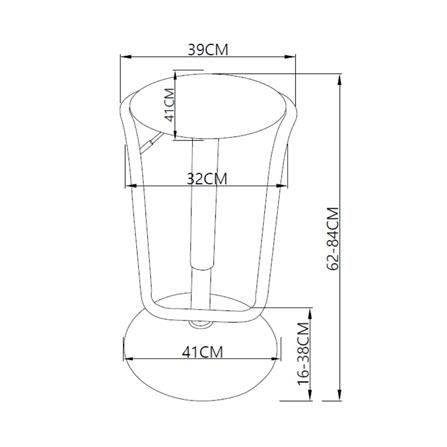 เก้าอี้บาร์ FURDINI WIND สีน้ำตาล_7