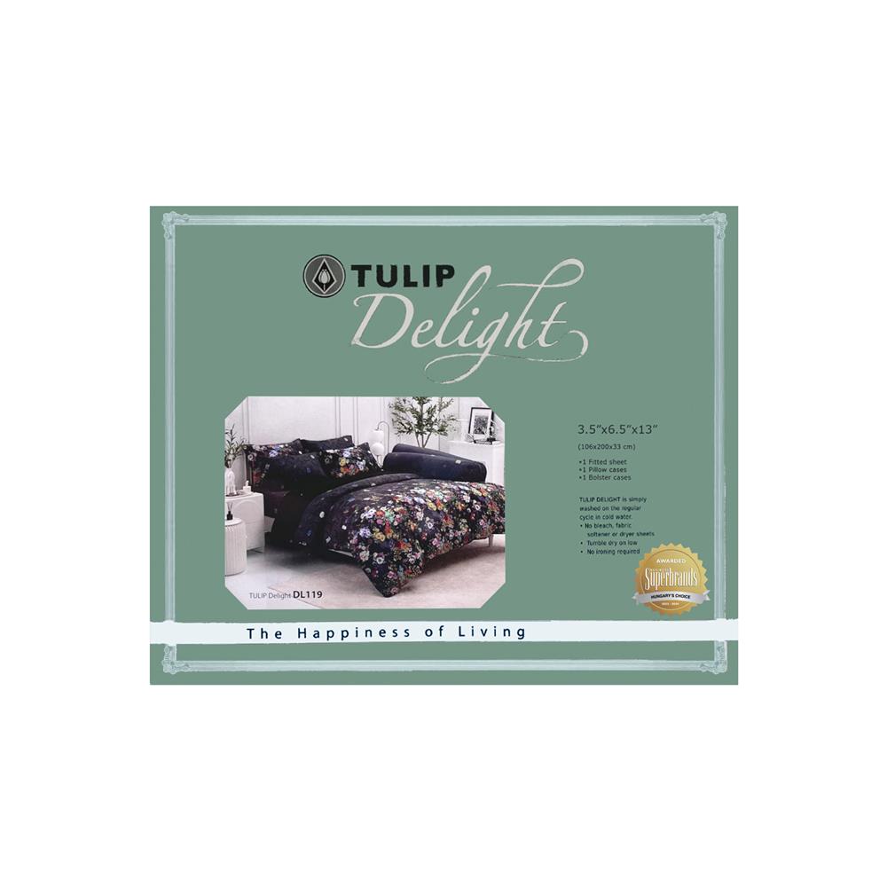 ชุดผ้าปูที่นอน 3.5 ฟุต 3 ชิ้น TULIP DELIGHT 60014-DL119