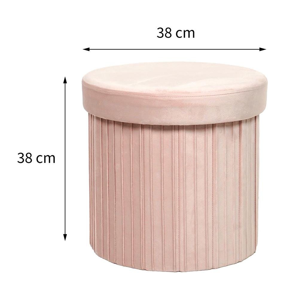 สตูล FURDINI PLEAT สีชมพู