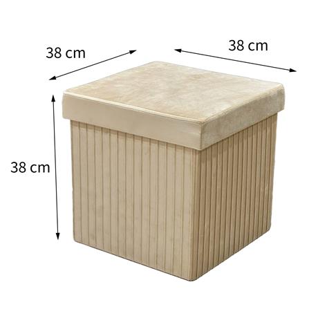 สตูล FURDINI PLEAT สีน้ำตาล_10