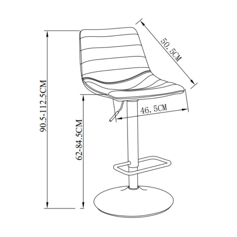 เก้าอี้บาร์ FURDINI TWIST สีน้ำตาล