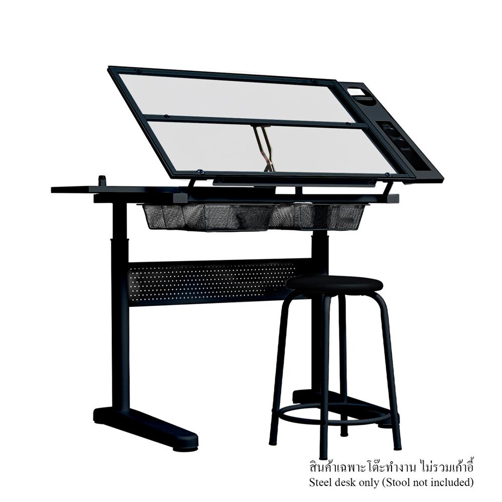 โต๊ะทำงาน DESKSPACE N DESK1 BLACK 90 ซม. สีดำ