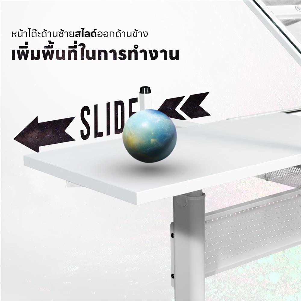 โต๊ะทำงาน DESKSPACE N DESK1 BLACK 90 ซม. สีดำ