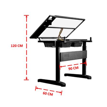 โต๊ะทำงาน DESKSPACE N DESK1 BLACK 90 ซม. สีดำ_13
