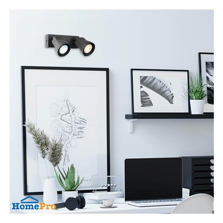 ไฟกิ่งภายใน L&E 01-03132 สีเทา 2 หัว_1