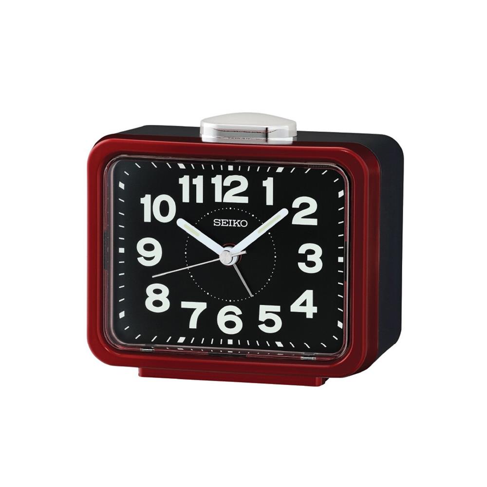 นาฬิกาปลุก SEIKO CLOCKS QHK062R 3.3X4.2 นิ้ว สีแดง