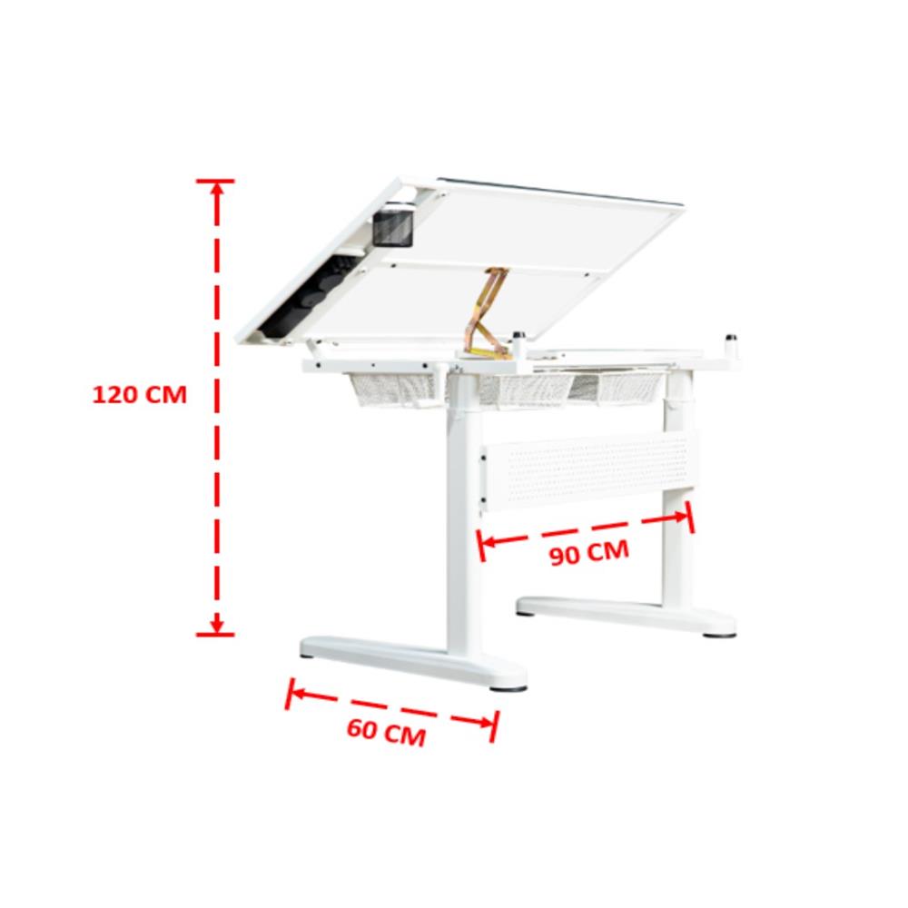 โต๊ะทำงาน DESKSPACE N DESK1 WHITE 90 ซม. สีขาว