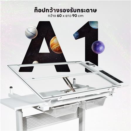 โต๊ะทำงาน DESKSPACE N DESK1 WHITE 90 ซม. สีขาว_10