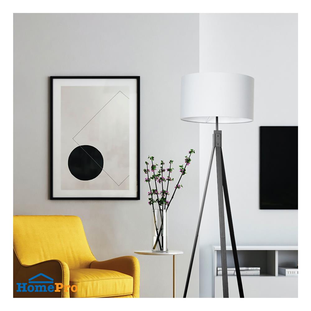 ไฟตั้งพื้น L&E 01-03143 สีเทา/ดำ 1 หัว