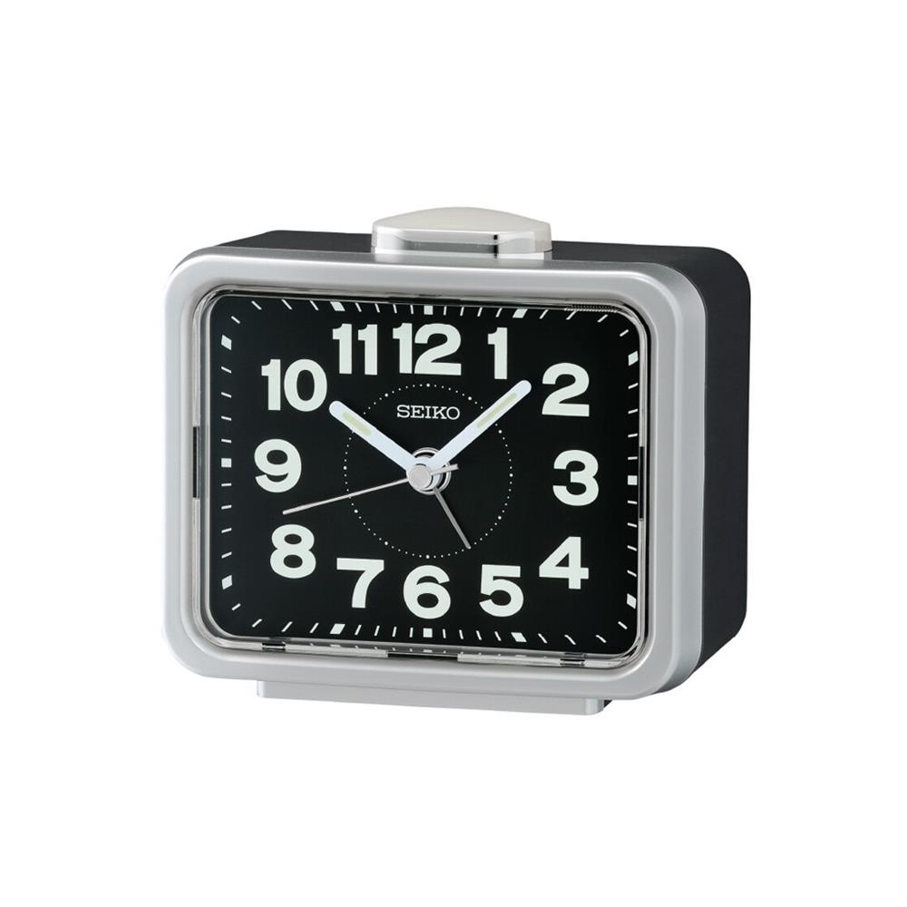 นาฬิกาปลุก SEIKO CLOCKS QHK062S 3.3X4.2 นิ้ว สีเงิน