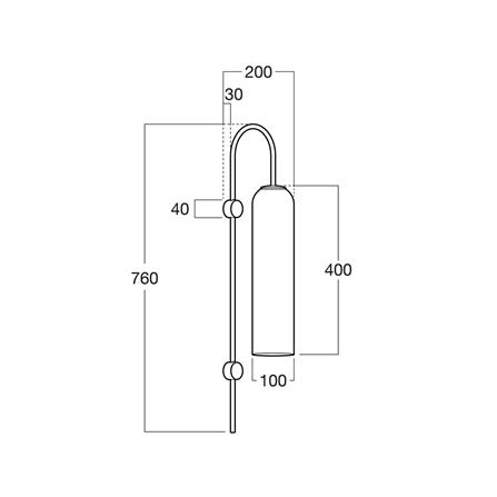 ไฟกิ่งภายใน L&E 01-03142 สีทอง/เหลือง 1 หัว_2