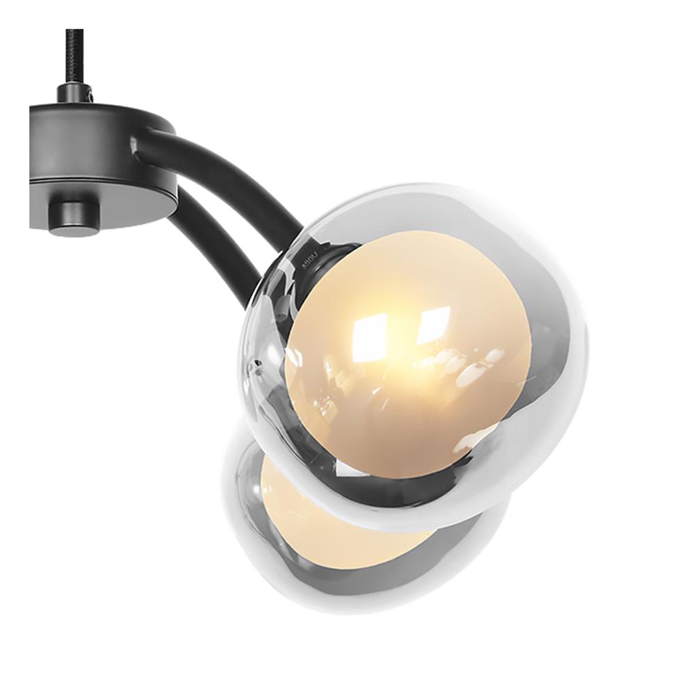 ไฟช่อ L&E 01-03126 สีขาว/ดำ 4 หัว