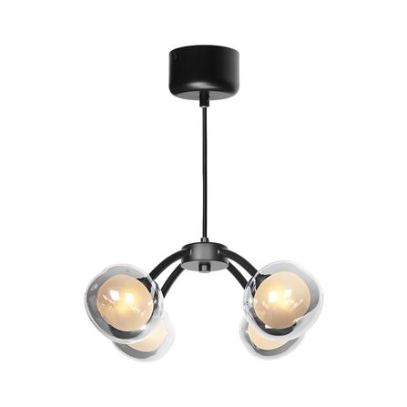 ไฟช่อ L&E 01-03126 สีขาว/ดำ 4 หัว_0