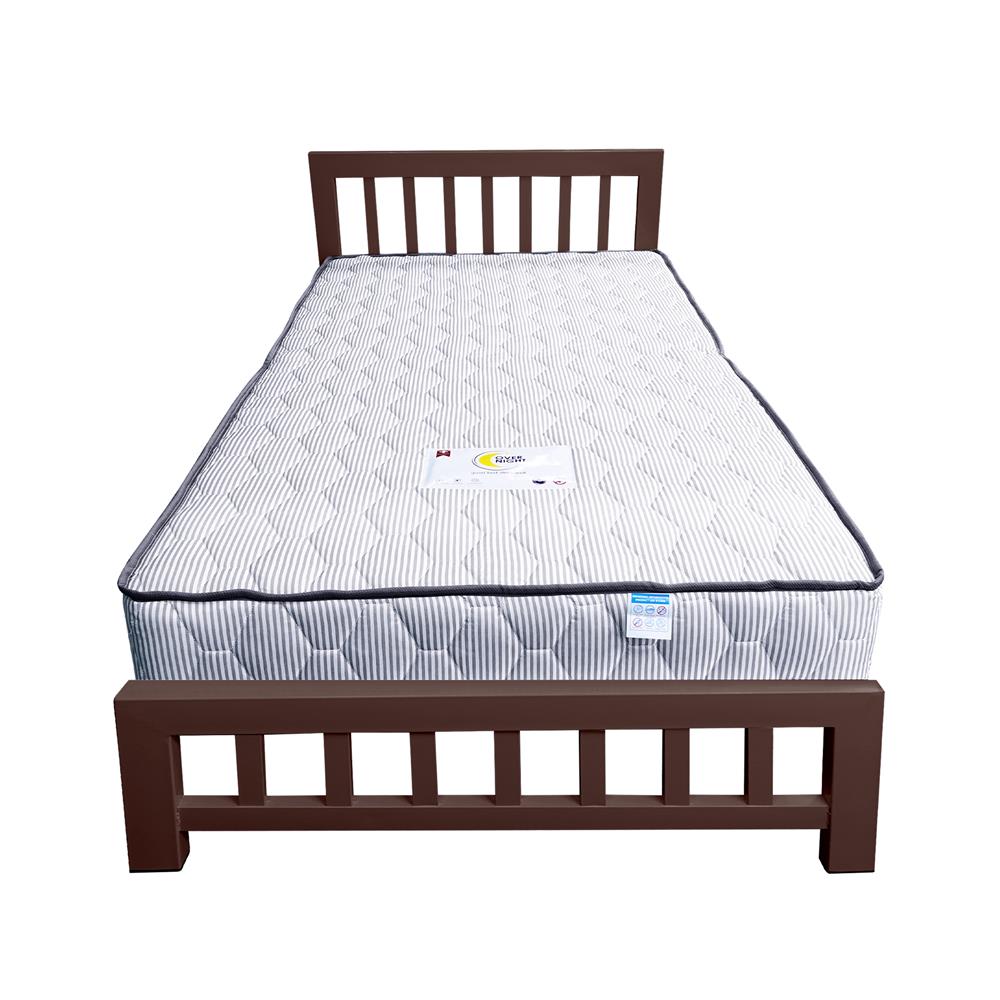 เตียงเหล็ก 3.5 ฟุต THAIBULL SST252-105W สีน้ำตาล