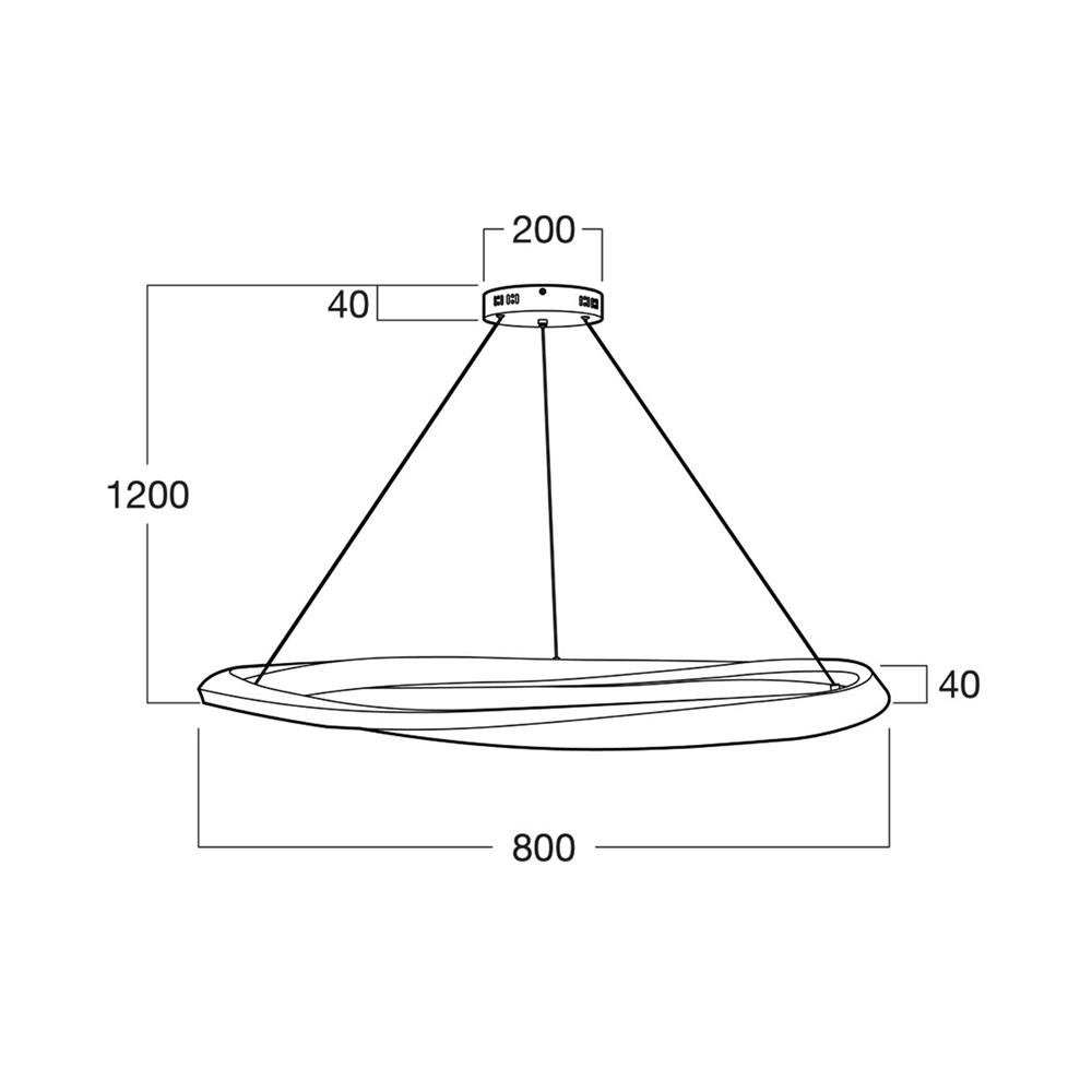 ไฟช่อ LED L&E 01-A0259 60 วัตต์ COOL WHITE สีขาว 1 หัว