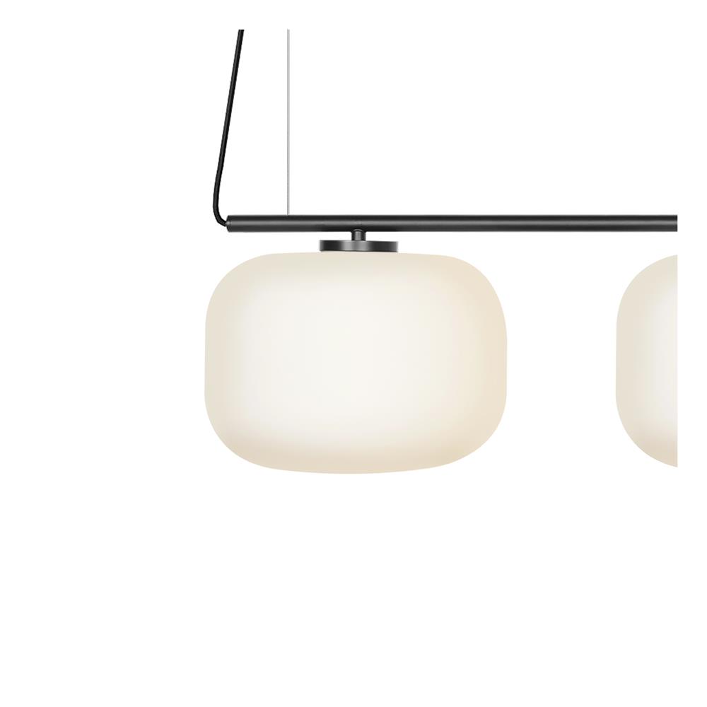 ไฟช่อ L&E 01-03125 สีขาว/ดำ 3 หัว