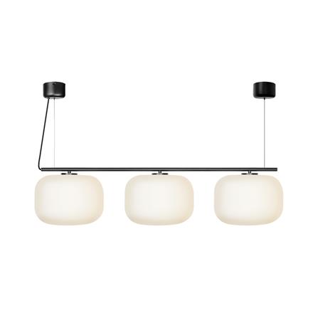 ไฟช่อ L&E 01-03125 สีขาว/ดำ 3 หัว_0