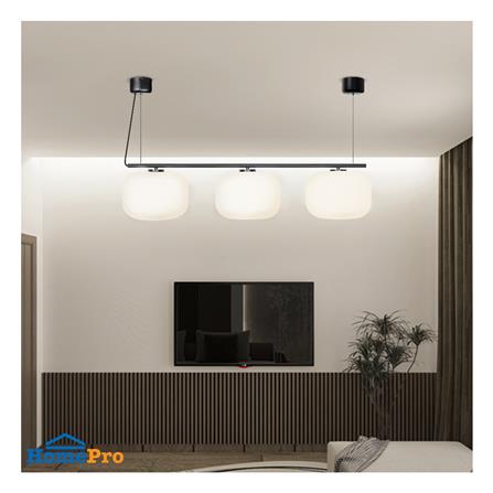 ไฟช่อ L&E 01-03125 สีขาว/ดำ 3 หัว_2