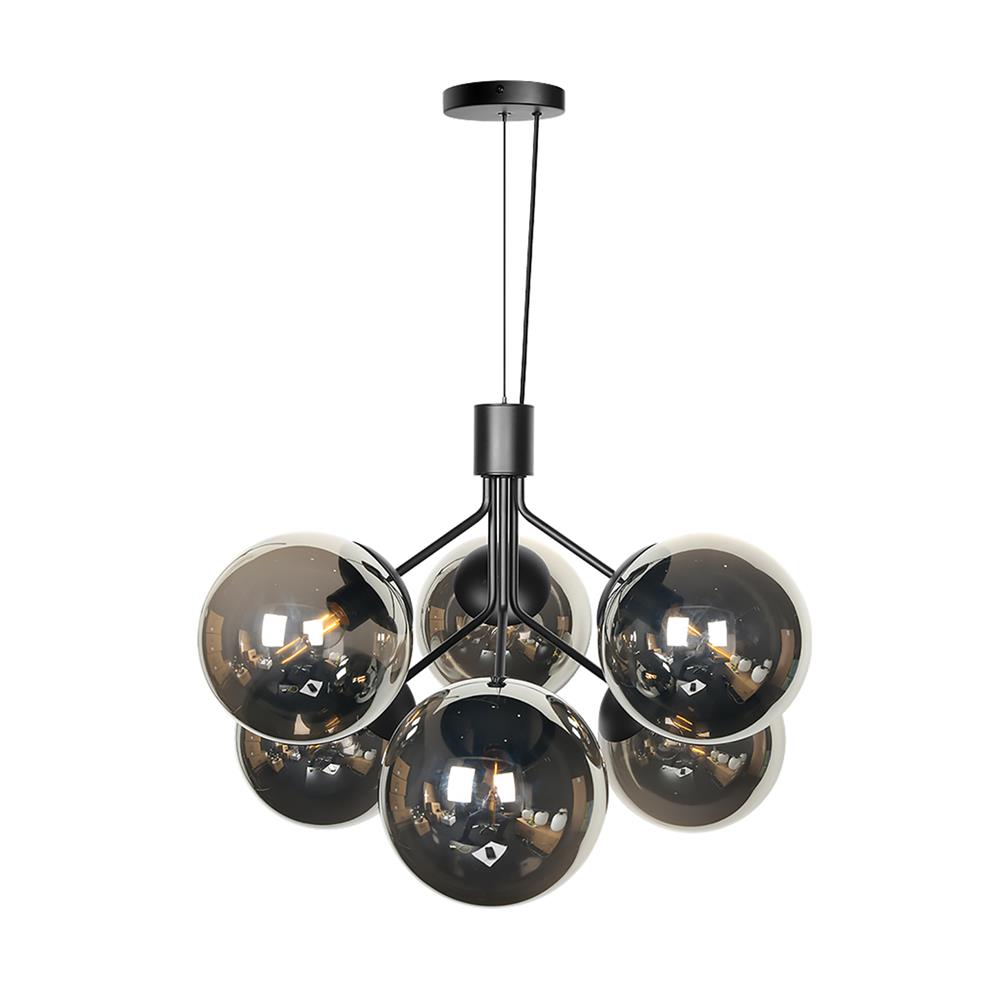 ไฟช่อ L&E 01-03123 สีดำ 6 หัว