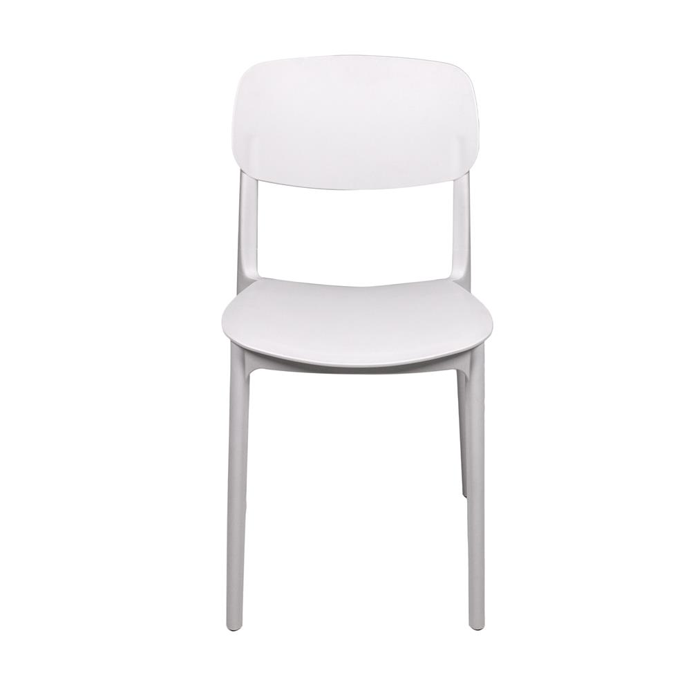 เก้าอี้พลาสติก SPRING DEAN สีขาว